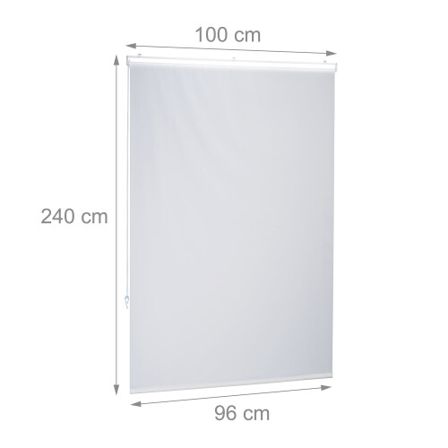 Wasserabweisendes Badezimmerrollo zur Decken- oder Fenstermontage 2