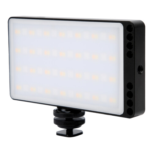 Éclairage vidéo pour caméra, lampe d'appoint rechargeable à pince, LED à intensité variable avec modes d'éclairage réglables, IRC 97+, à 2