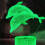 YSITIANNA3D Φωτιστικό Νυχτερινό Dolphin, με 7 Αλλαγές Χρωμάτων, Διακόπτη Αφής, Φωτιστικό 3