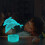 YSITIANNA3D Φωτιστικό Νυχτερινό Dolphin, με 7 Αλλαγές Χρωμάτων, Διακόπτη Αφής, Φωτιστικό 5