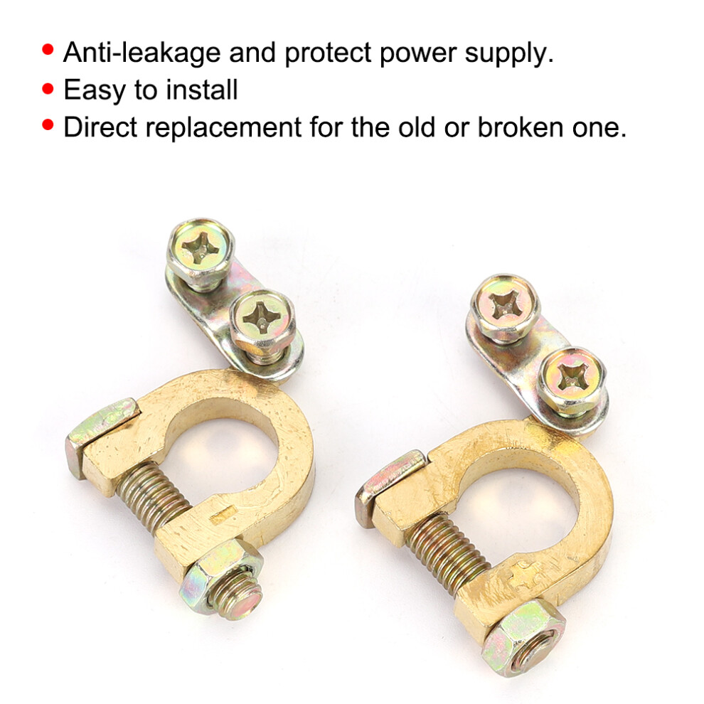 Pair Of Copper Battery Terminal Connectors 7806371613121