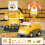 (Yellow) Fire Engine Toy Backpack for Kids Gift (50 chars) 4