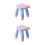 2Pièces Enfant Cartoon Bleu PP Stable Résistant 8