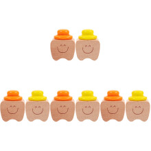 8Pièces Boîte À Dents En Bois Design Cartoons Variées