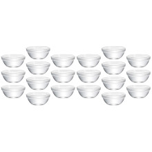 20Pièces Bols Alimentaires En Verre Transparent Pour Cuisine