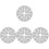 4Pcs Household Heat Conduction Fin Silver Practical Kitchen Gadget 1