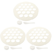 3Sets White Dumpling Maker Mold Multi-Hole for Home Kitchen Use