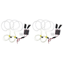 8Pcs Assorted Color Angel Eyes Headlights Low Power Consumption