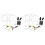 8Pcs Assorted Color Angel Eyes Headlights Low Power Consumption 1