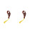 2Pcs Convenient Brown Buddha Bead Counter for Meditation ABS Material 4