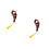 2Pcs Convenient Brown Buddha Bead Counter for Meditation ABS Material 6