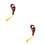 2Pcs Convenient Brown Buddha Bead Counter for Meditation ABS Material 7