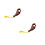2Pcs Convenient Brown Buddha Bead Counter for Meditation ABS Material 8