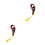 2Pcs Convenient Brown Buddha Bead Counter for Meditation ABS Material 9