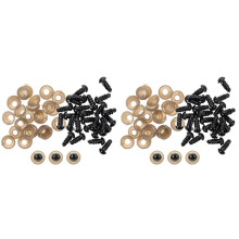 2Ensembles Yeux Plastique Noir Pour Jouets