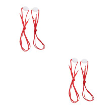 2Pairs Red Nylon Light Up Shoelaces for Skating & Flat Sports Shoes