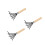3Pcs Beach Clam Rake Black Steel Wood Handle Net Design Digging Tool 1