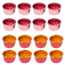 200Pcs Red Golden Rose Gold Paper Cake Cups Grease-Proof Baking Cups