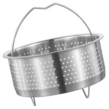 5Pcs High Grade Stainless Steel Steamer Pot Insert for Home Cooking