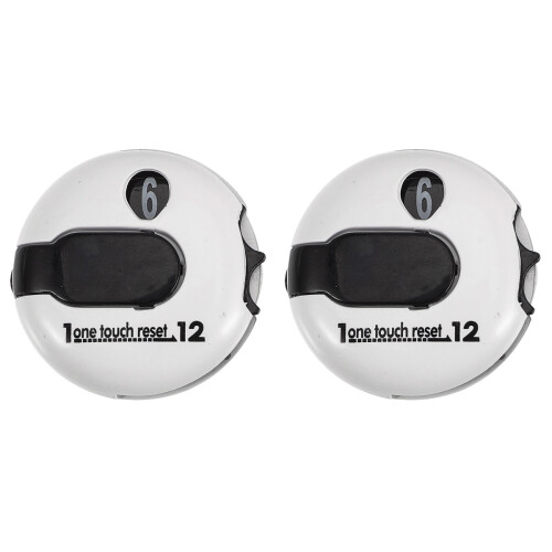 2Pcs Lightweight Plastic Golf Score Counters with Clip Hat Multi Use