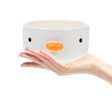 3Pcs Assorted Color Ceramic Food Bowls Cute Chick Design for Snacks