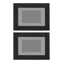 2Pcs Wood Acrylic Card Display Box Wall Mounted Dustproof Sports Case