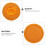 2Pièces Tapis D’accessoire Bouddhiste Orange Pour Bol Compact 9