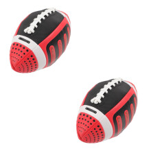 2Pcs Multi Kids Rugby Balls Elastic Toy for Fun and Training