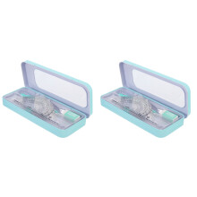 2Sets Compacte Meetlat En Passer Kit Voor School En Wiskunde