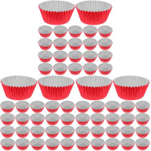 300St Cupcake Liners Van Voedselveilig Papier in Rood Voor Feest