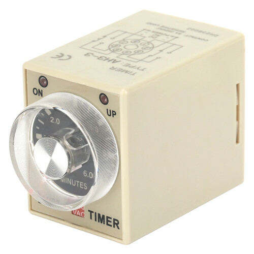 High Precision Timer Relay For Automation Projects, Adjustable Time Delay Relay With6Minutes Delay And220VAC Input, Delay ON Time Relay For 1