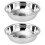 2Pcs Silver Stainless Steel Tableware Salad Mixing Basin 4