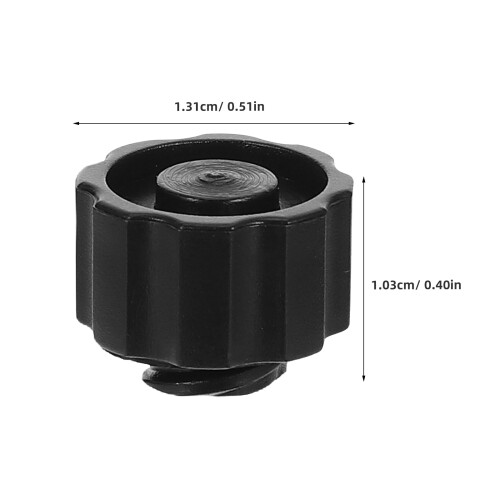 100St Luer Lock Spuitdoppen Zwart Plastic & 1
