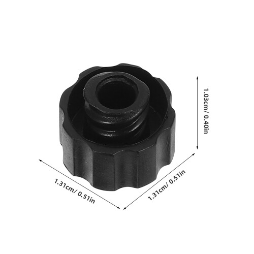 100St Luer Lock Spuitdoppen Zwart Plastic & 2