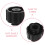 100St Luer Lock Spuitdoppen Zwart Plastic & 8
