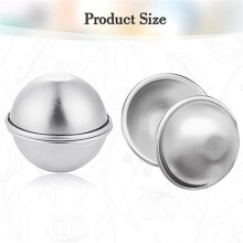 40 Pièces 20 Ensemble Moule de Boule de Bain en Métal Bricolage pour L'Artisanat Bricolage Faisant Des Fournitures 5.5X2.5cm