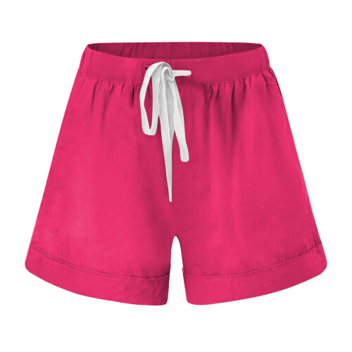 Drawstring Shorts Summer Elastic Waist Lightweight Casual 2