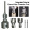 Pipe Thread Cutting Tool for Electric Drill: Integrated Internal & External Threading for 1/2\ 2