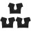 3Pcs Armpit Sweat Pad Vest Elastic Comfortable Sweat Absorbent Black 2