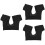3Pcs Armpit Sweat Pad Vest Elastic Comfortable Sweat Absorbent Black 6
