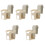 5Pcs Grey Plastic Beverage Cup Holder Poolside Hook Drink Rack 2