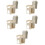 5Pcs Grey Plastic Beverage Cup Holder Poolside Hook Drink Rack 6