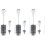 9Pcs Practical Silicone Cup Brush Set Grey for Bottle Cleaning 5