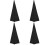 4Pcs Speaker Stand Sleeves Black Elastic Polyester Cover for Stage Use 6