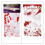 4Pcs Durable Red Blood Tablecloth Halloween Scary Table Runner 2