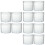 12Pcs White Acrylic Transparent Candy and Cake Storage Containers 6