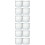 12Pcs White Acrylic Transparent Candy and Cake Storage Containers 8