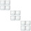 12Pcs White Acrylic Transparent Candy and Cake Storage Containers 9