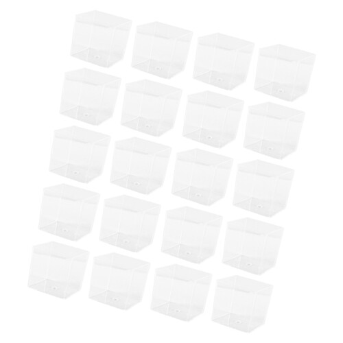 40Pcs Clear PP Reusable Mousse Cups Elegant Dessert Holders 1