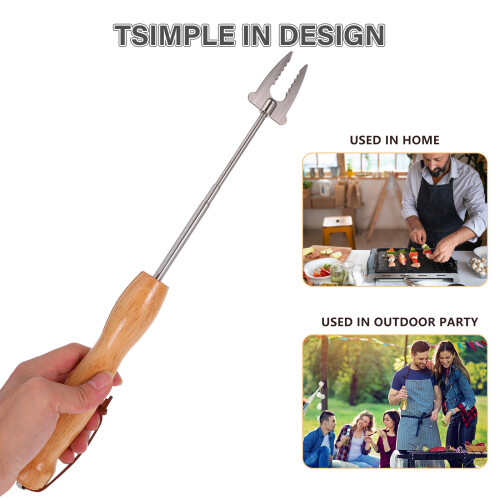 Extendable Stainless Steel Marshmallow Sticks for Bbq Fire Pit 2